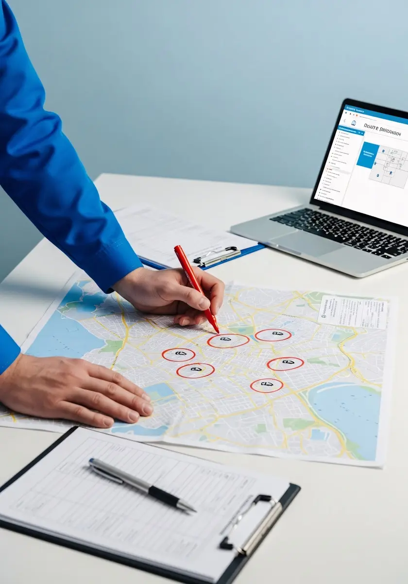 Request Access Map Illustration